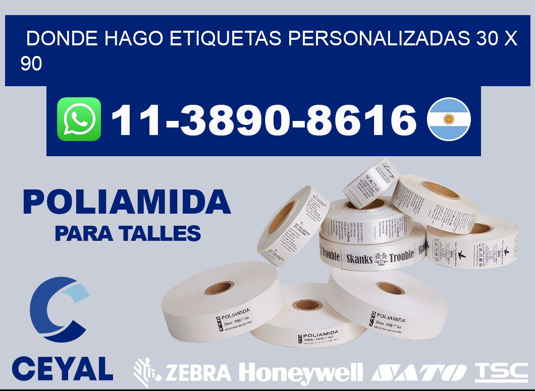 donde hago etiquetas personalizadas 30 x 90