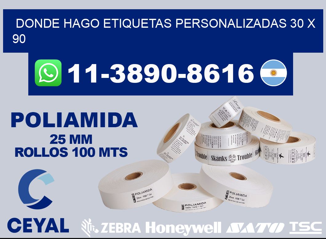 donde hago etiquetas personalizadas 30 x 90
