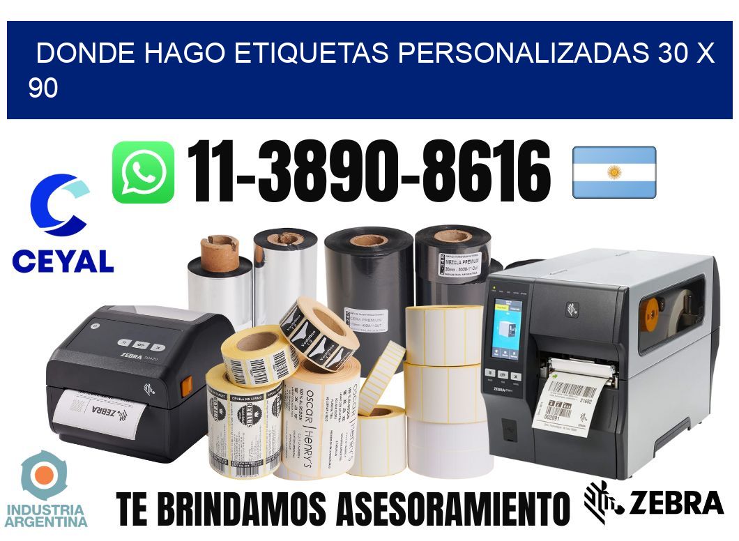 donde hago etiquetas personalizadas 30 x 90