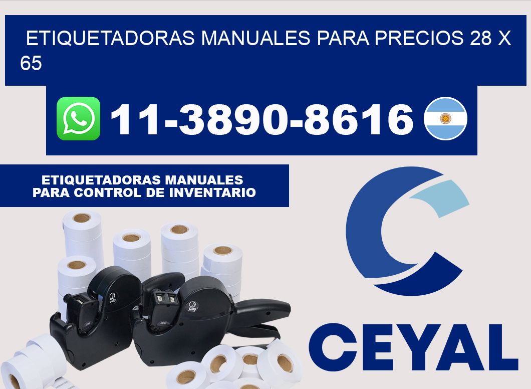 etiquetadoras manuales para precios 28 x 65