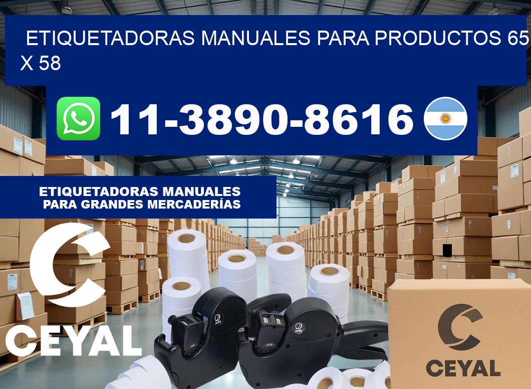 etiquetadoras manuales para productos 65 x 58