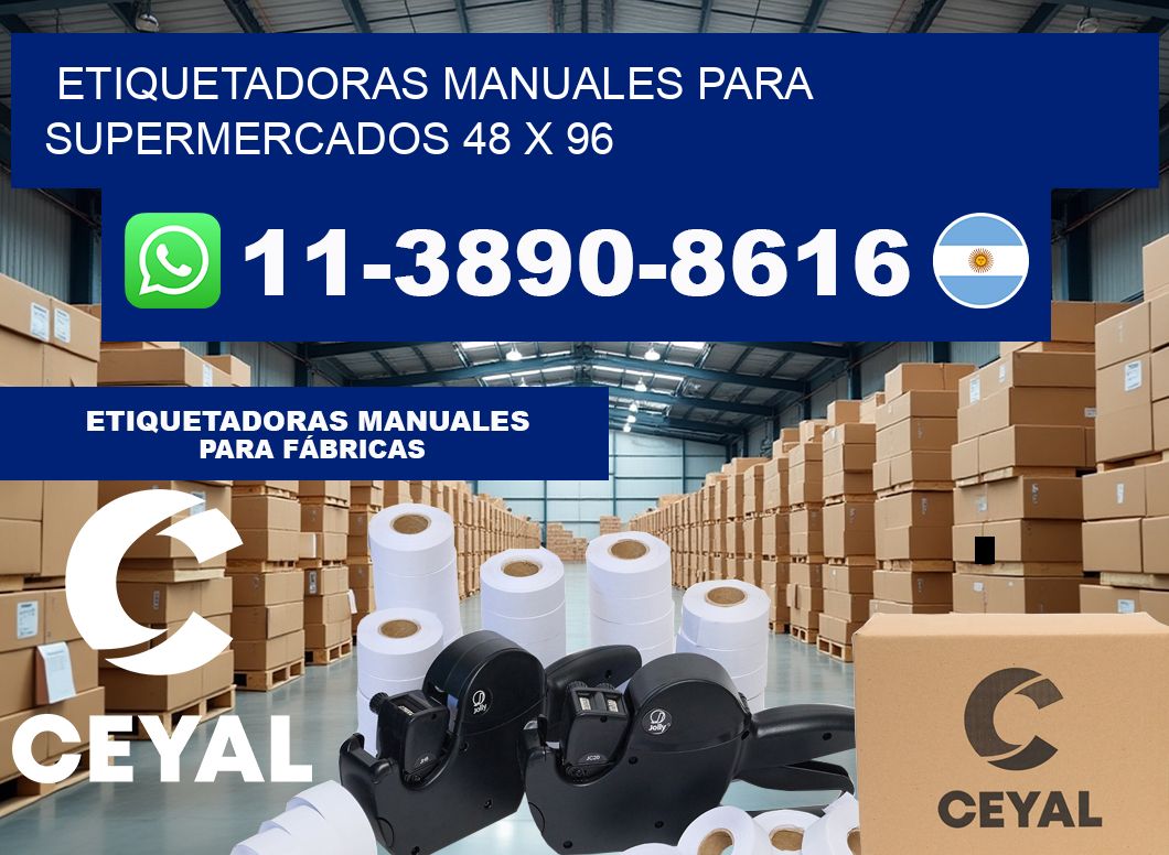 etiquetadoras manuales para supermercados 48 x 96