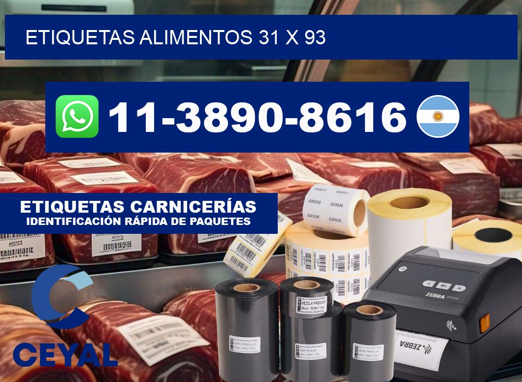 etiquetas alimentos 31 x 93