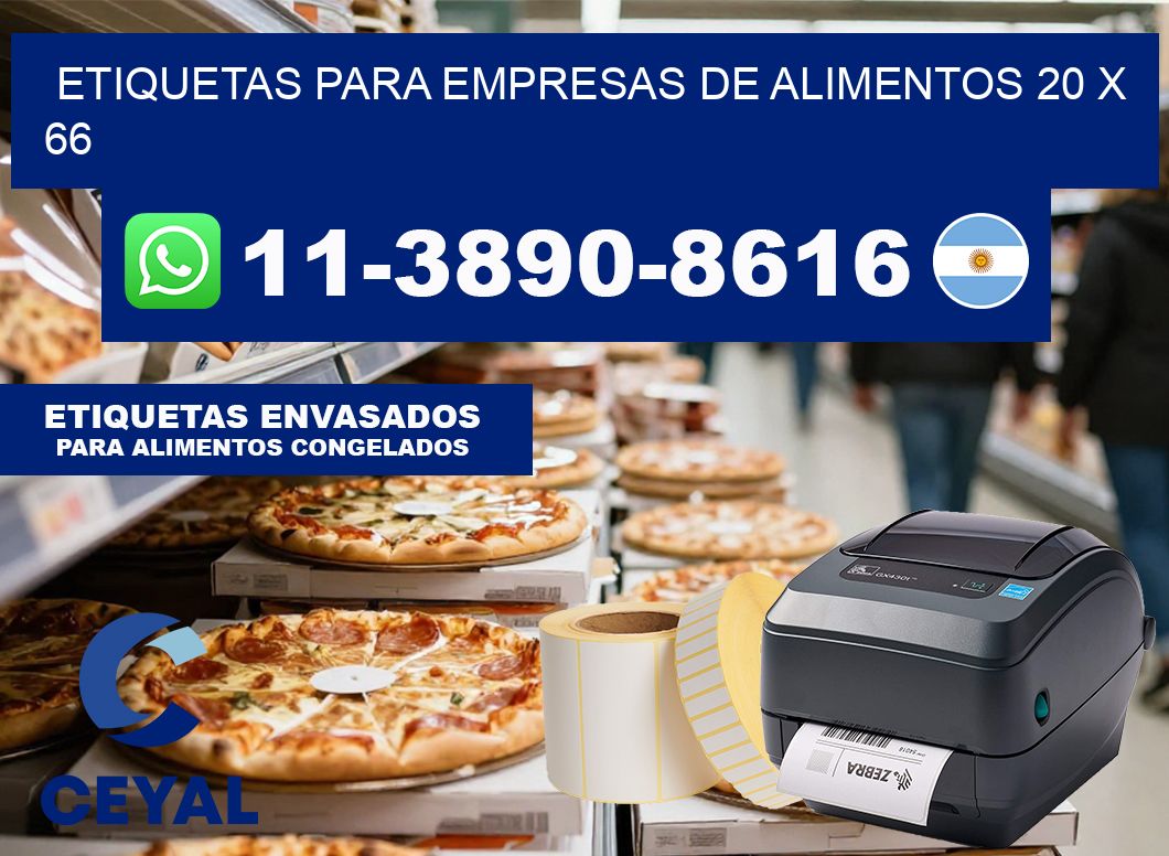 etiquetas para empresas de alimentos 20 x 66