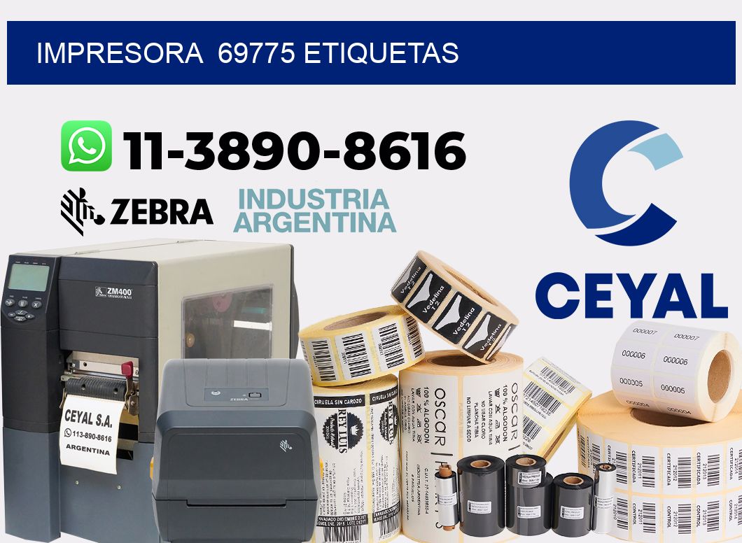 impresora  69775 etiquetas