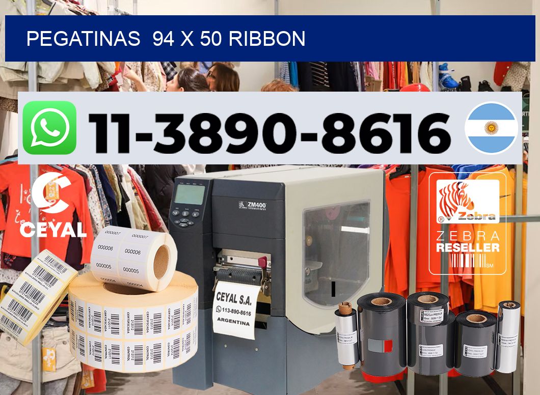 pegatinas  94 x 50 ribbon