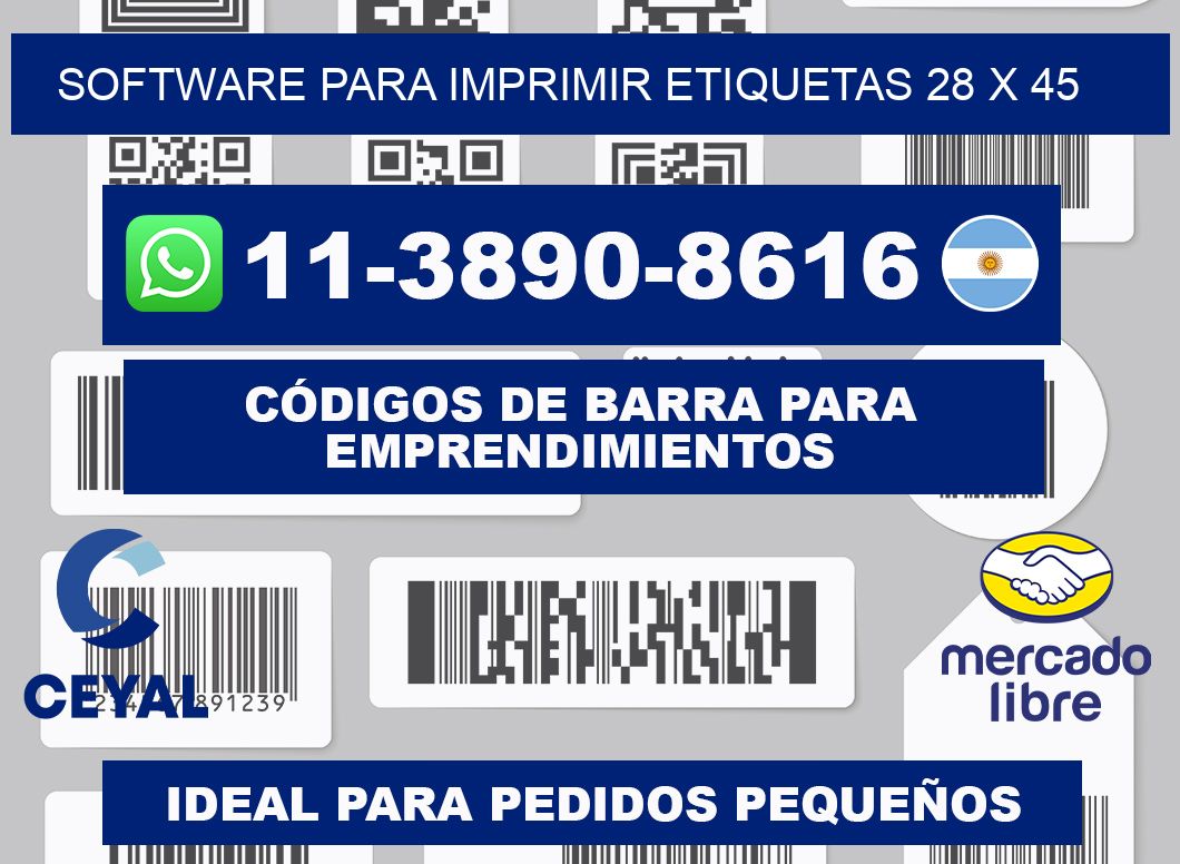 software para imprimir etiquetas 28 x 45