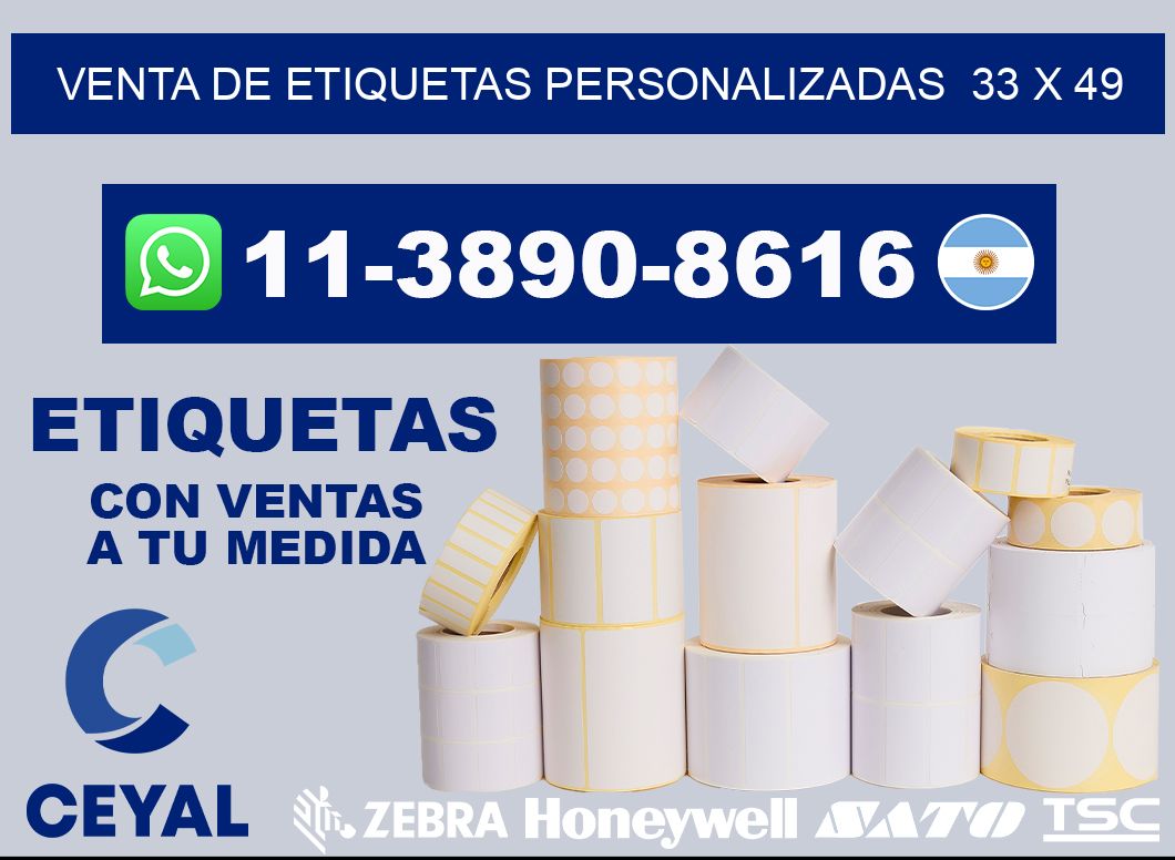 venta de etiquetas personalizadas 33 x 49