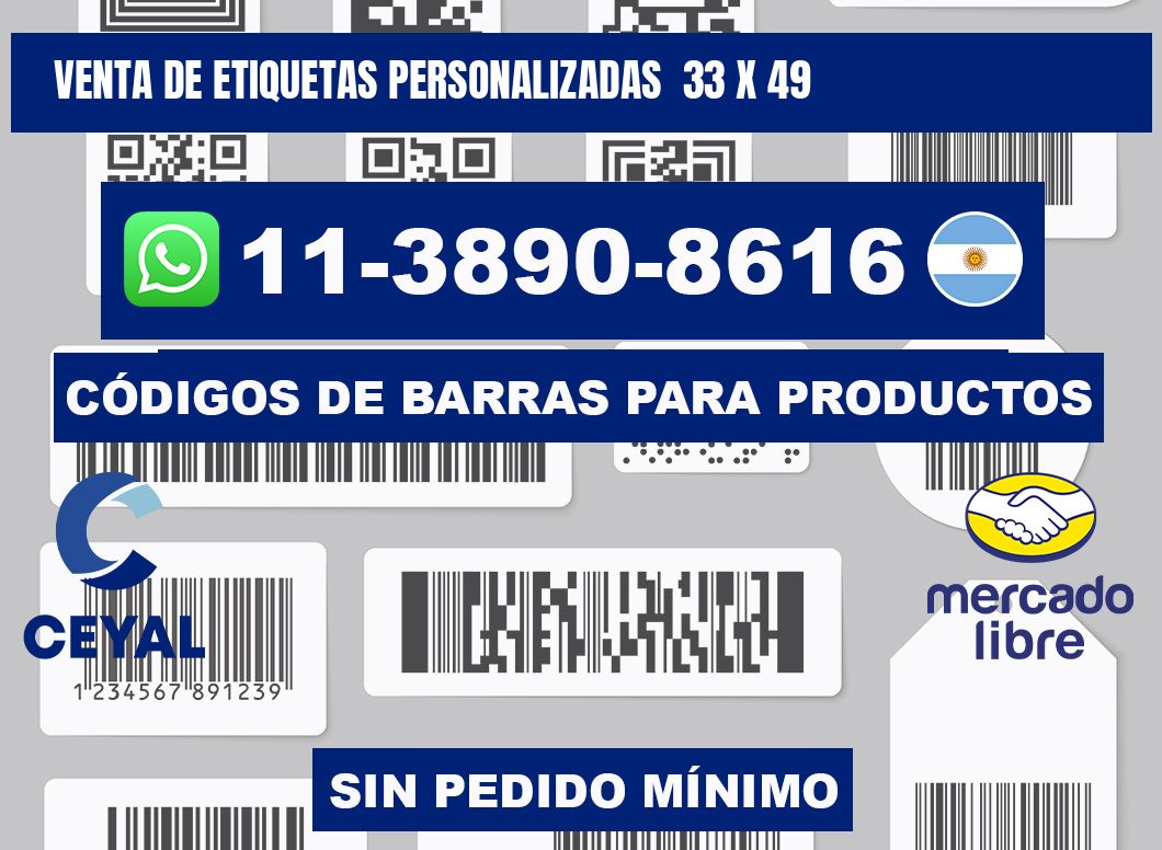 venta de etiquetas personalizadas 33 x 49