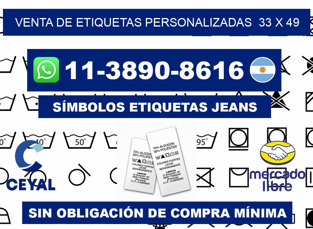 venta de etiquetas personalizadas 33 x 49