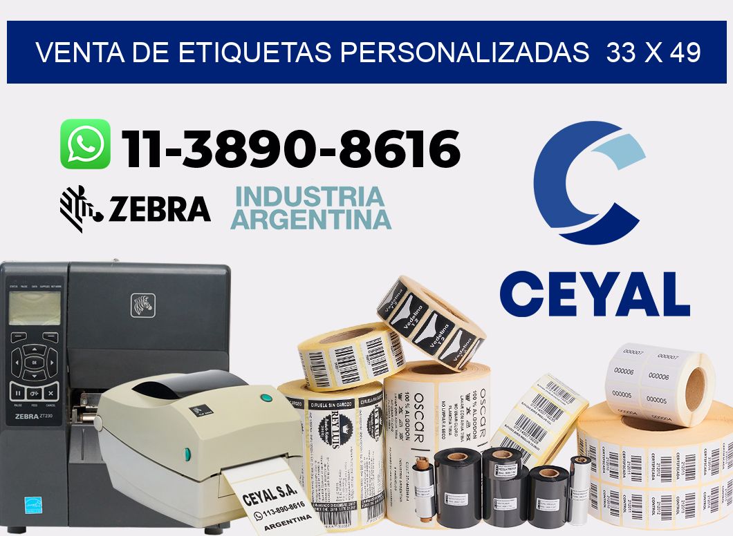 venta de etiquetas personalizadas 33 x 49