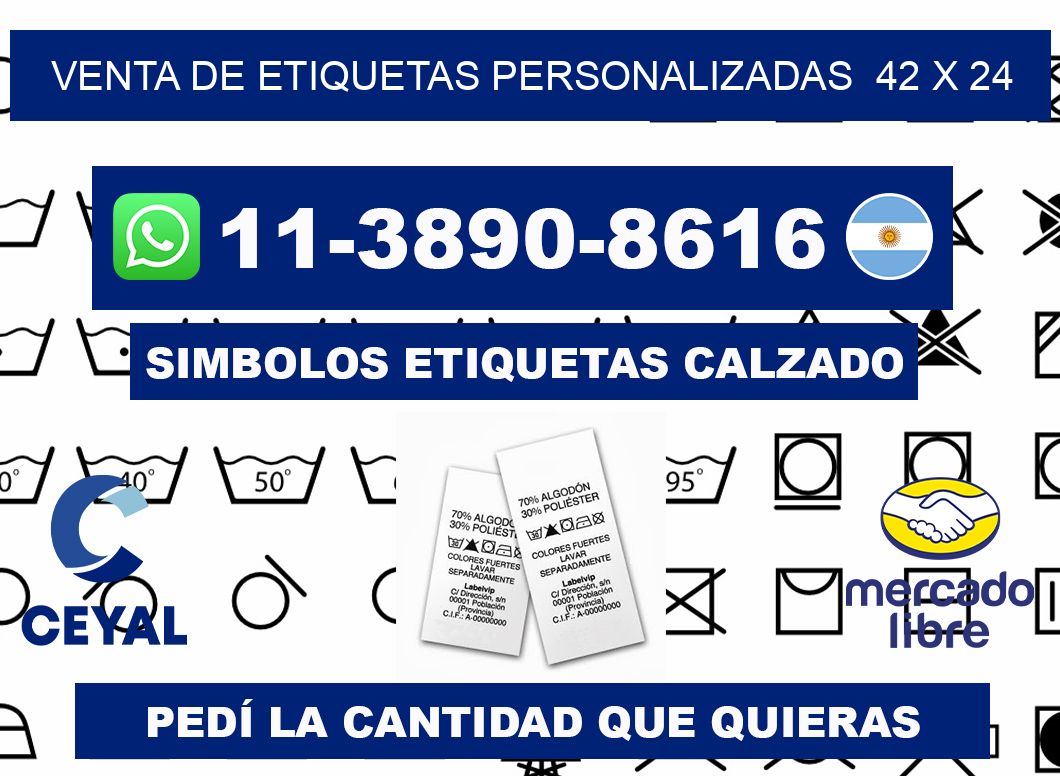 venta de etiquetas personalizadas 42 x 24