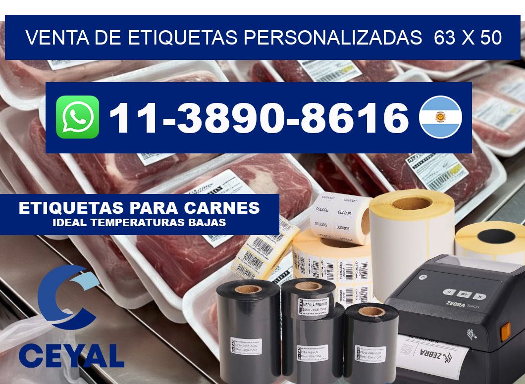 venta de etiquetas personalizadas  63 x 50