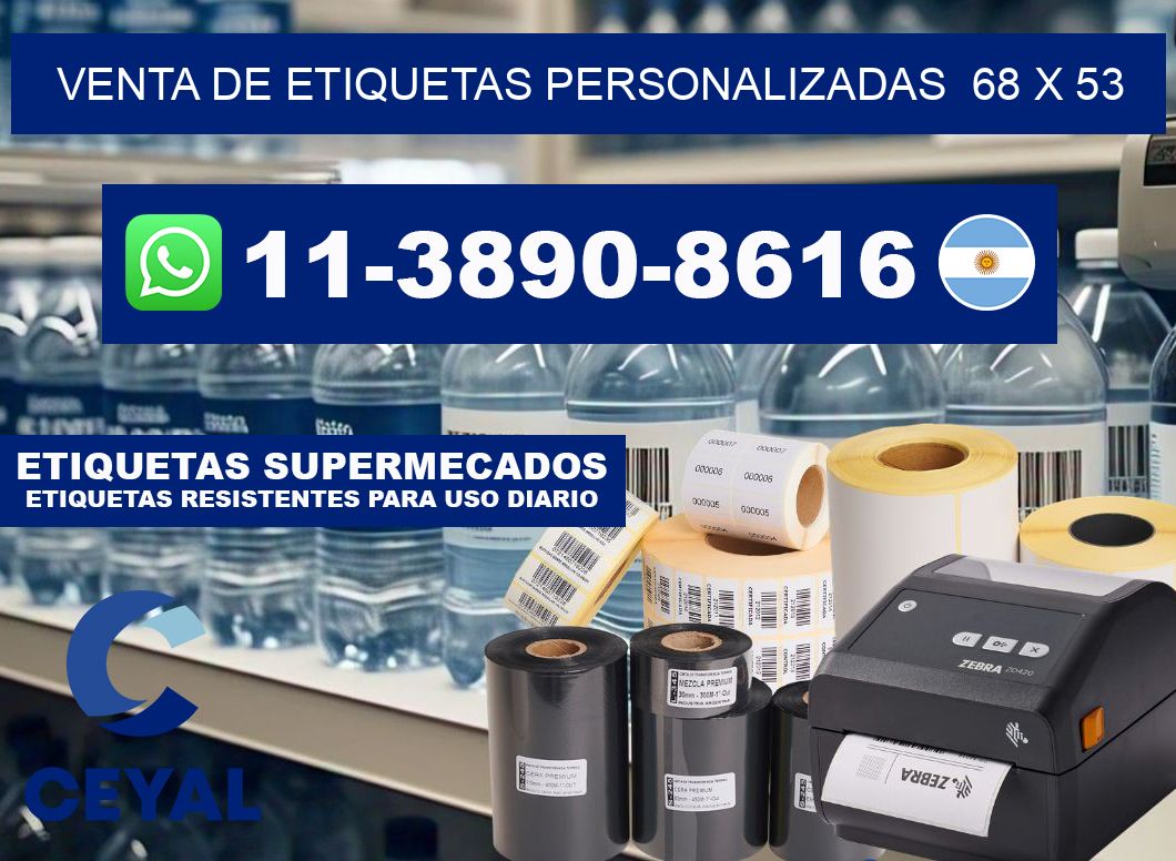 venta de etiquetas personalizadas 68 x 53