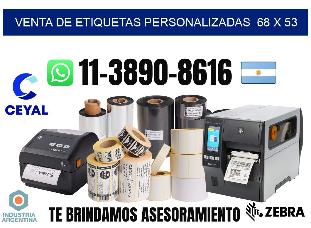 venta de etiquetas personalizadas 68 x 53