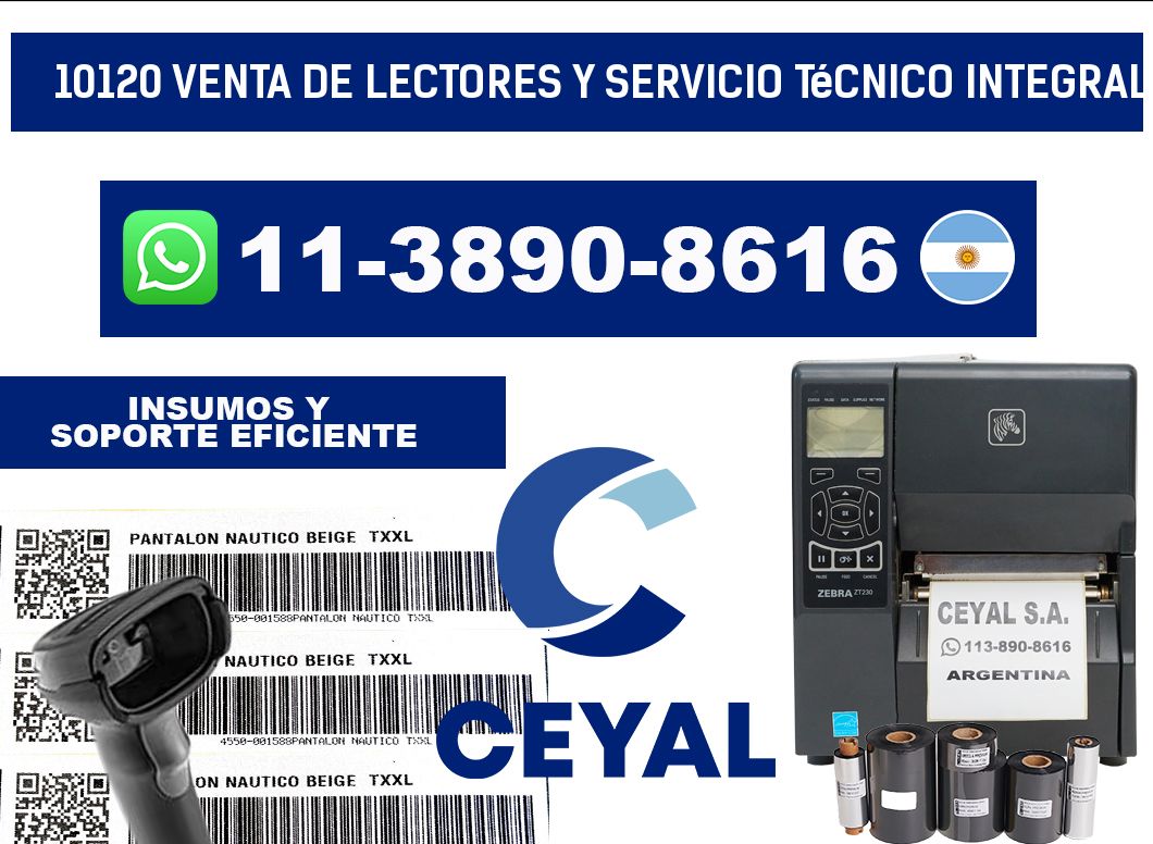 10120 Venta de Lectores y Servicio Técnico Integral
