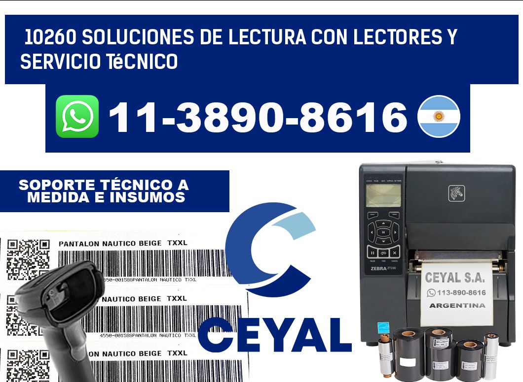10260 Soluciones de lectura con lectores y Servicio Técnico