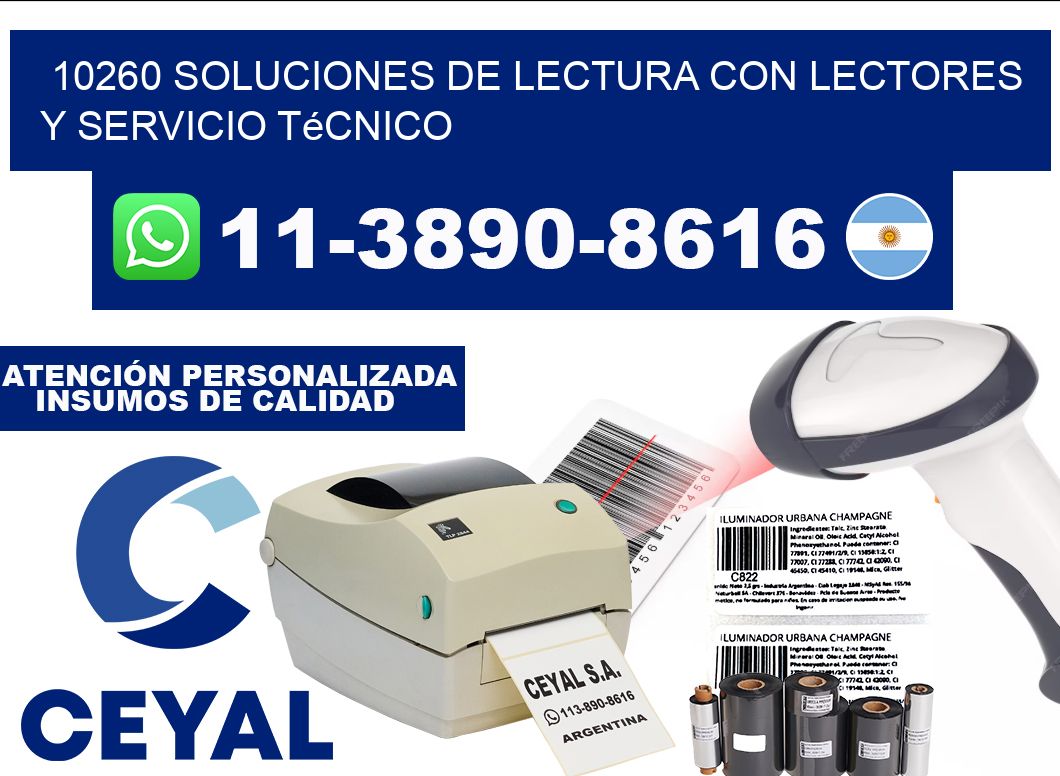 10260 Soluciones de lectura con lectores y Servicio Técnico