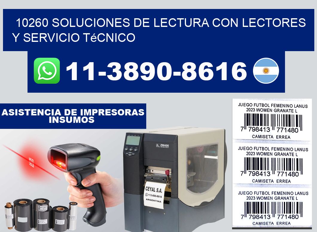 10260 Soluciones de lectura con lectores y Servicio Técnico
