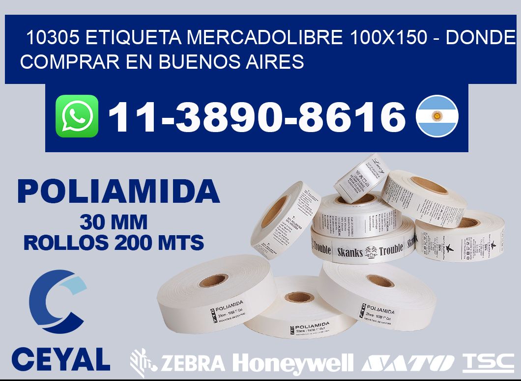 10305 etiqueta MercadoLibre 100x150 - Donde Comprar en Buenos Aires