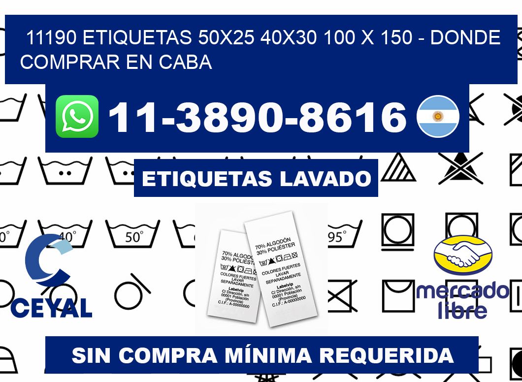 11190 etiquetas 50x25 40x30 100 x 150 - Donde Comprar en Caba