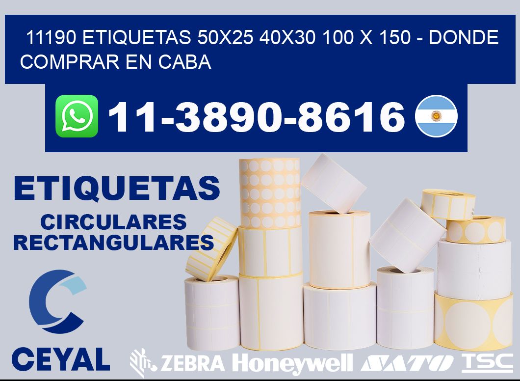 11190 etiquetas 50x25 40x30 100 x 150 - Donde Comprar en Caba