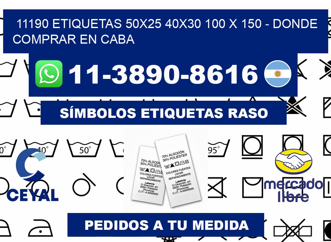 11190 etiquetas 50x25 40x30 100 x 150 - Donde Comprar en Caba