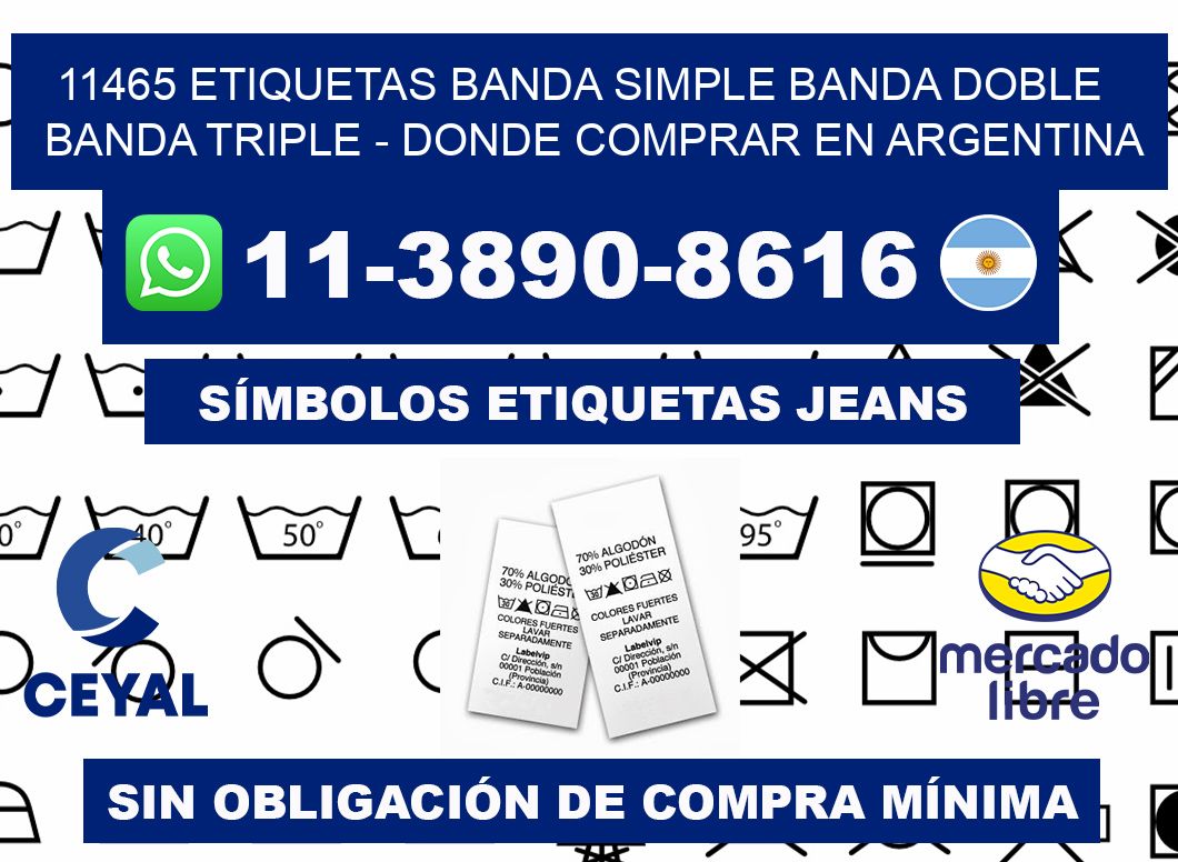11465 etiquetas banda simple banda doble banda triple - Donde Comprar en Argentina