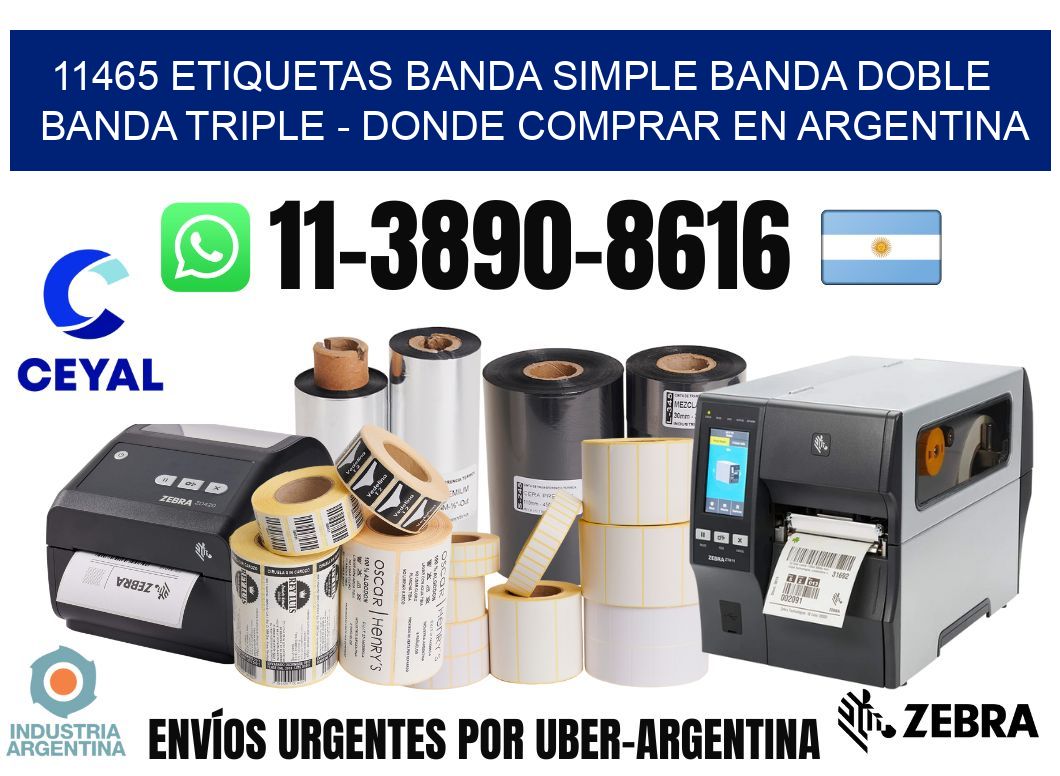 11465 etiquetas banda simple banda doble banda triple - Donde Comprar en Argentina