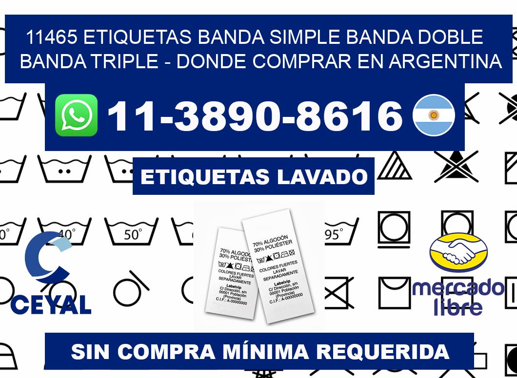 11465 etiquetas banda simple banda doble banda triple - Donde Comprar en Argentina