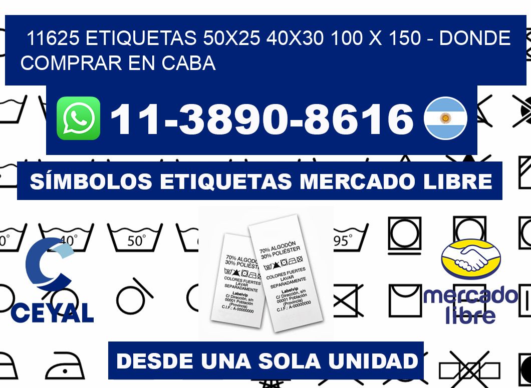 11625 etiquetas 50x25 40x30 100 x 150 - Donde Comprar en Caba