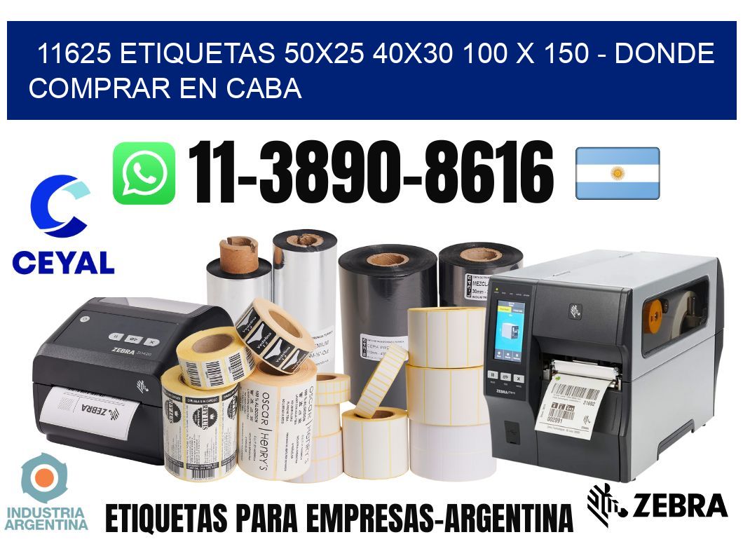 11625 etiquetas 50x25 40x30 100 x 150 - Donde Comprar en Caba