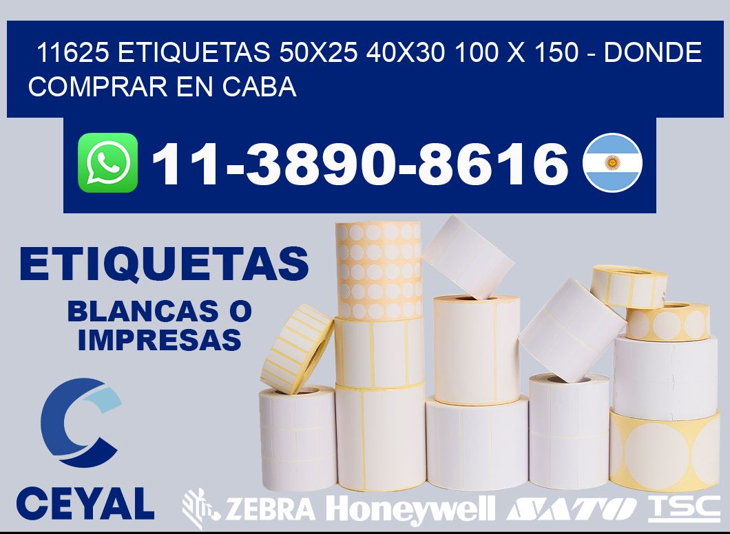 11625 etiquetas 50x25 40x30 100 x 150 - Donde Comprar en Caba