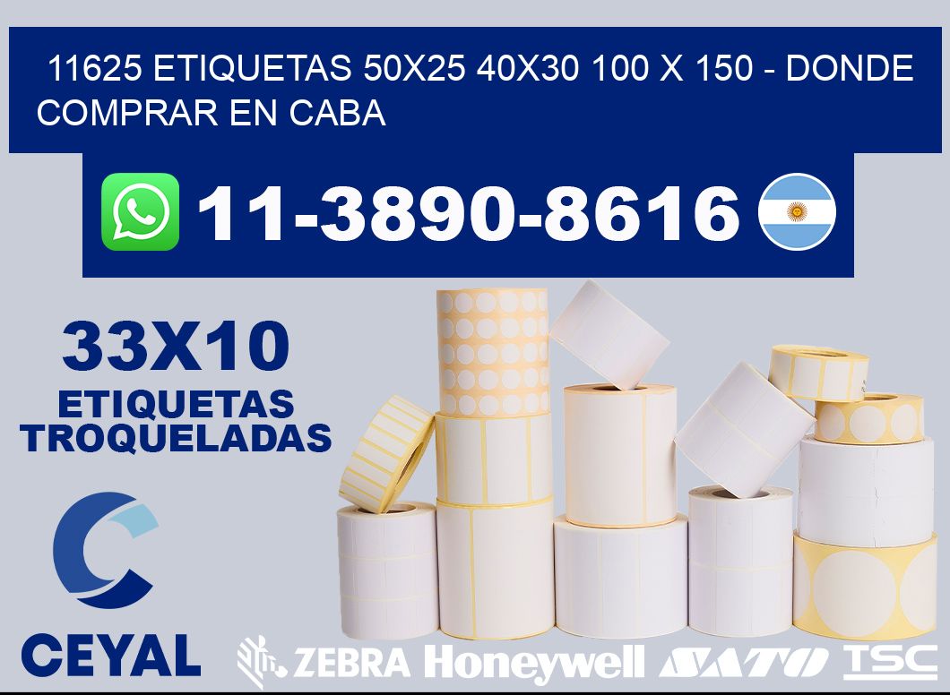 11625 etiquetas 50x25 40x30 100 x 150 - Donde Comprar en Caba