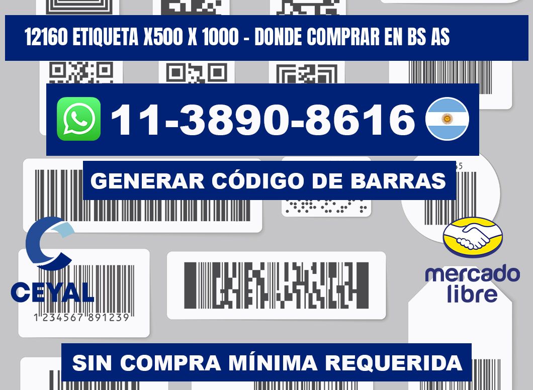 12160 etiqueta x500 x 1000 - Donde Comprar en bs as