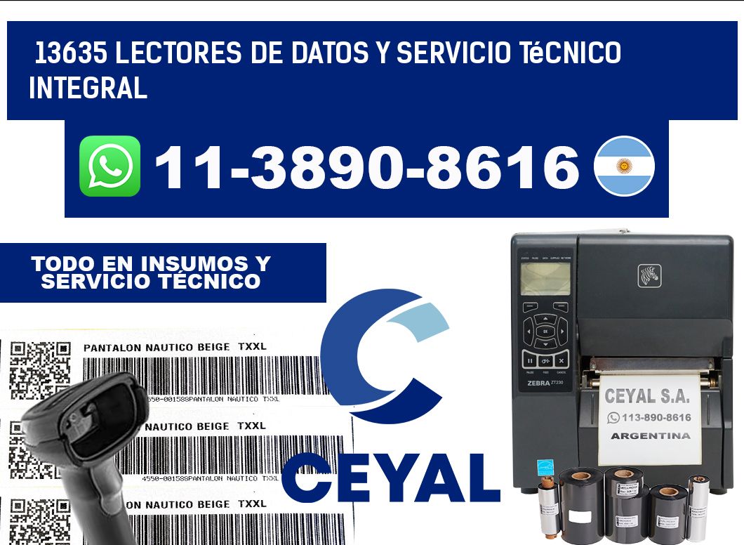 13635 Lectores de Datos y Servicio Técnico Integral