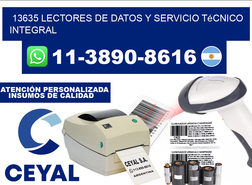 13635 Lectores de Datos y Servicio Técnico Integral