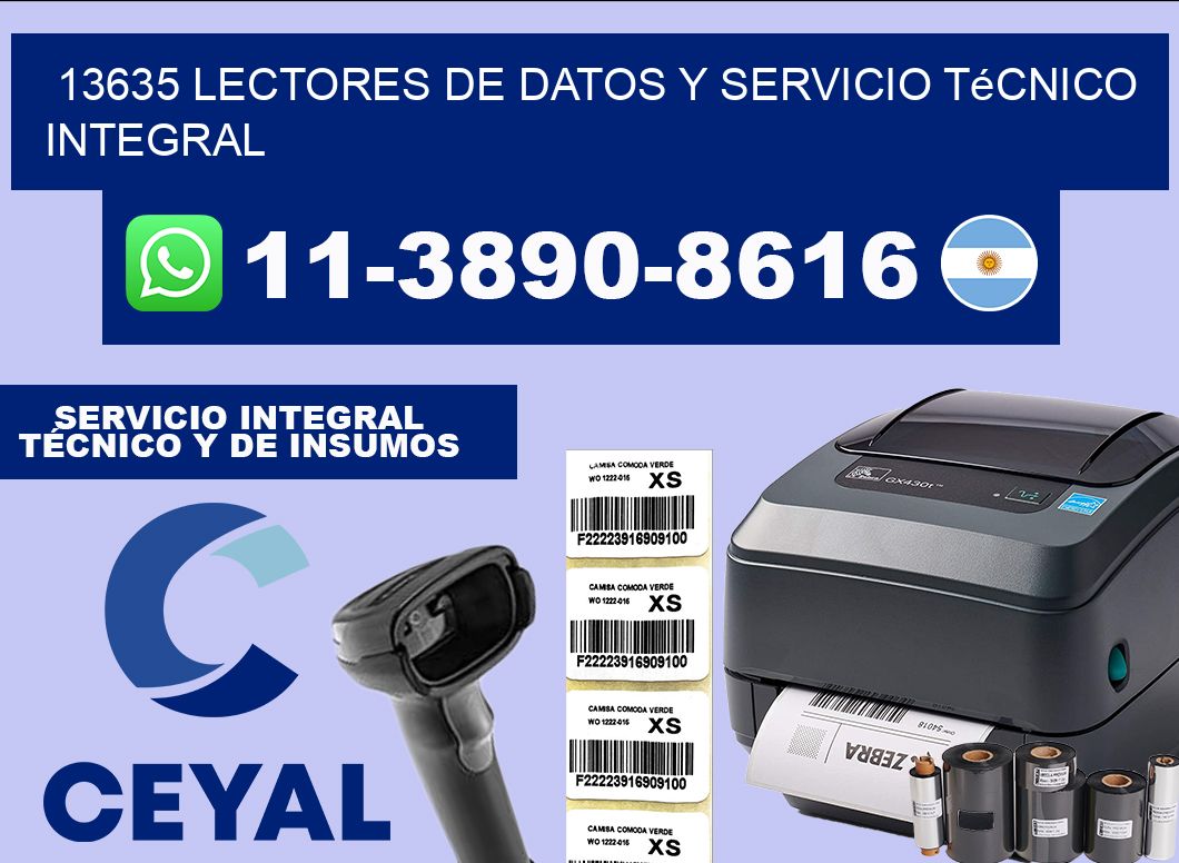 13635 Lectores de Datos y Servicio Técnico Integral