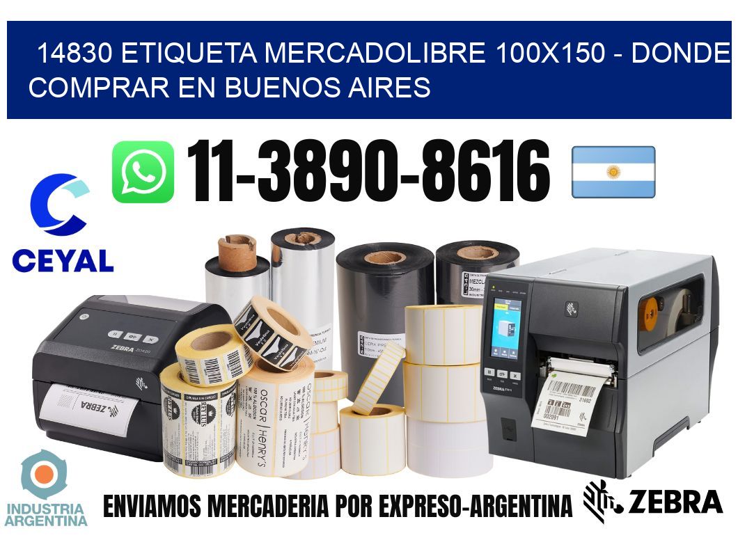 14830 etiqueta MercadoLibre 100x150 - Donde Comprar en Buenos Aires