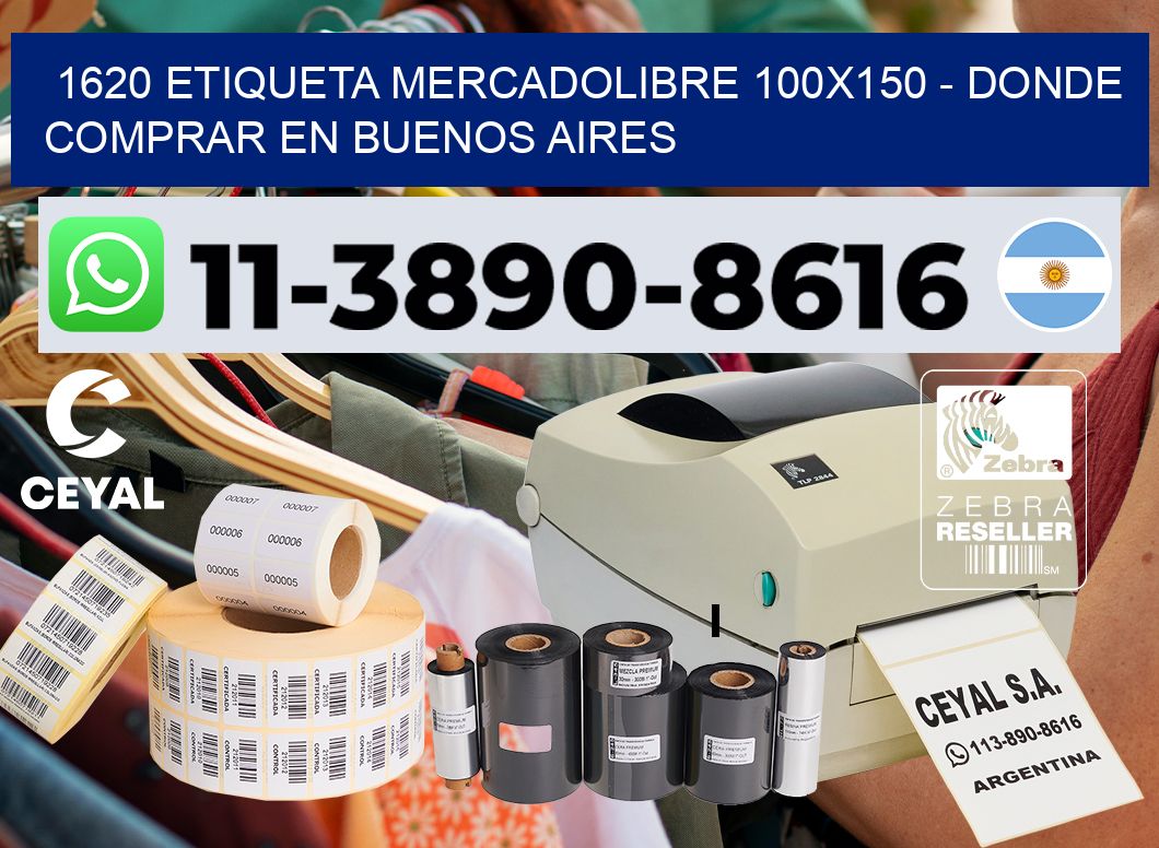 1620 etiqueta MercadoLibre 100×150 – Donde Comprar en Buenos Aires