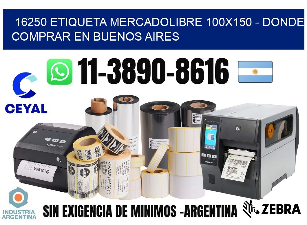 16250 etiqueta MercadoLibre 100x150 - Donde Comprar en Buenos Aires