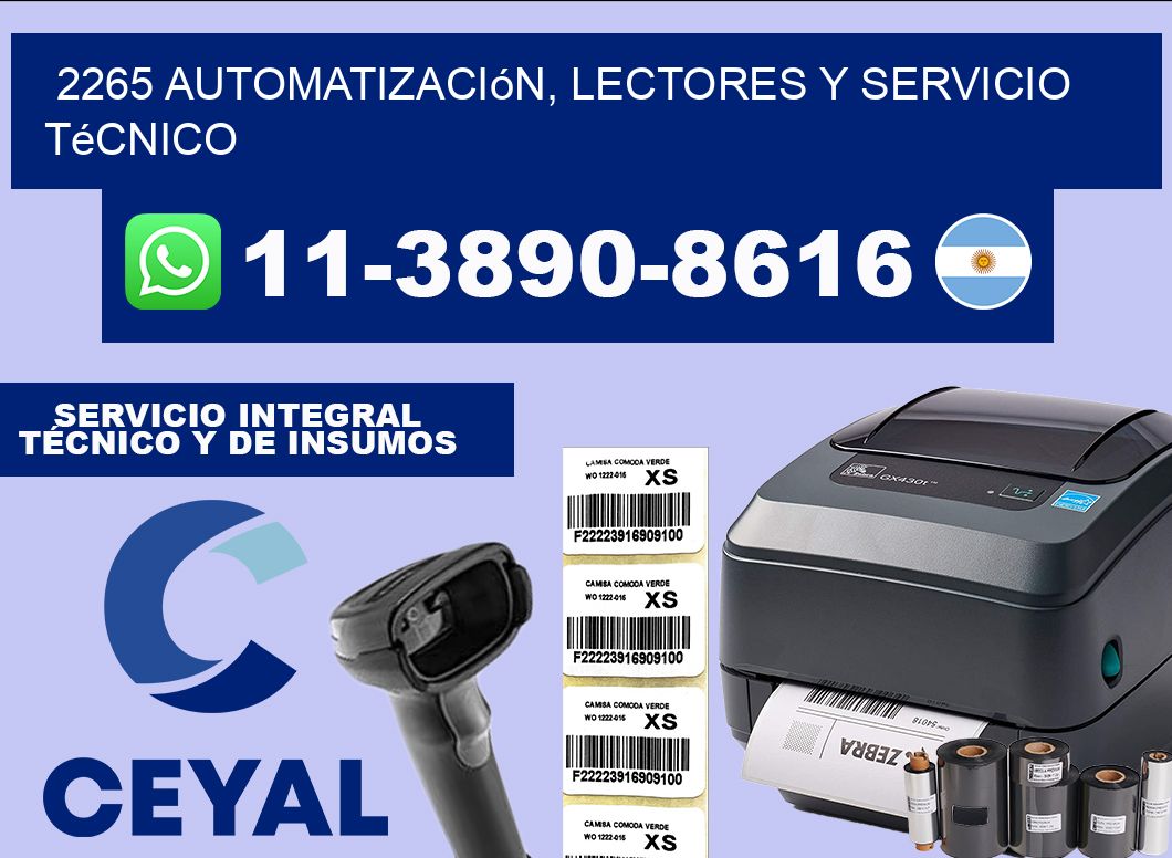 2265 Automatización, Lectores y Servicio Técnico