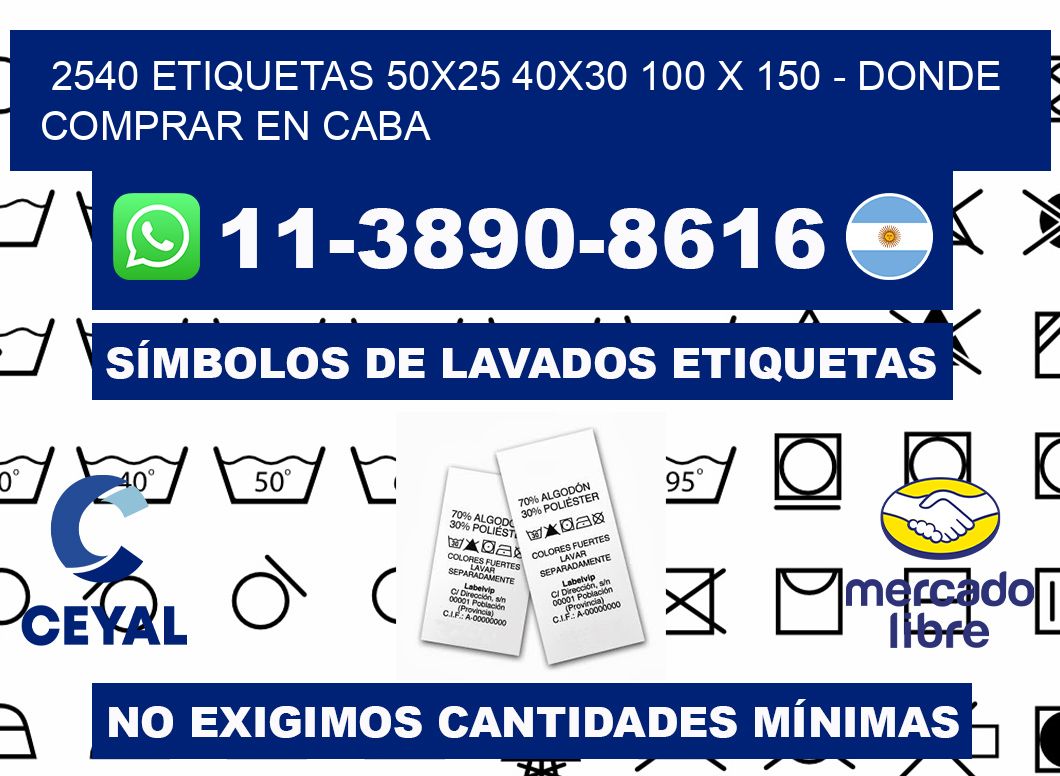 2540 etiquetas 50x25 40x30 100 x 150 - Donde Comprar en Caba
