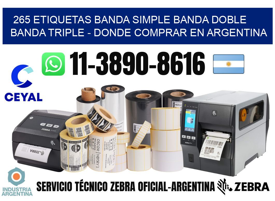 265 etiquetas banda simple banda doble banda triple - Donde Comprar en Argentina
