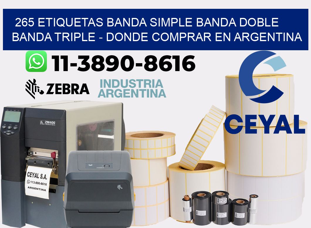 265 etiquetas banda simple banda doble banda triple - Donde Comprar en Argentina