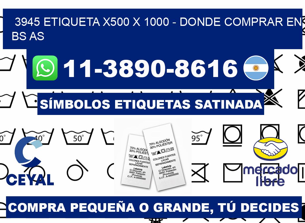 3945 etiqueta x500 x 1000 - Donde Comprar en bs as