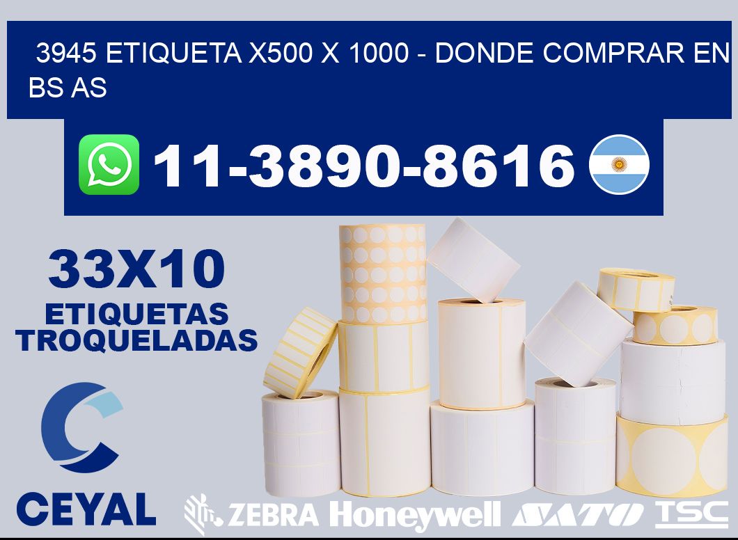 3945 etiqueta x500 x 1000 - Donde Comprar en bs as