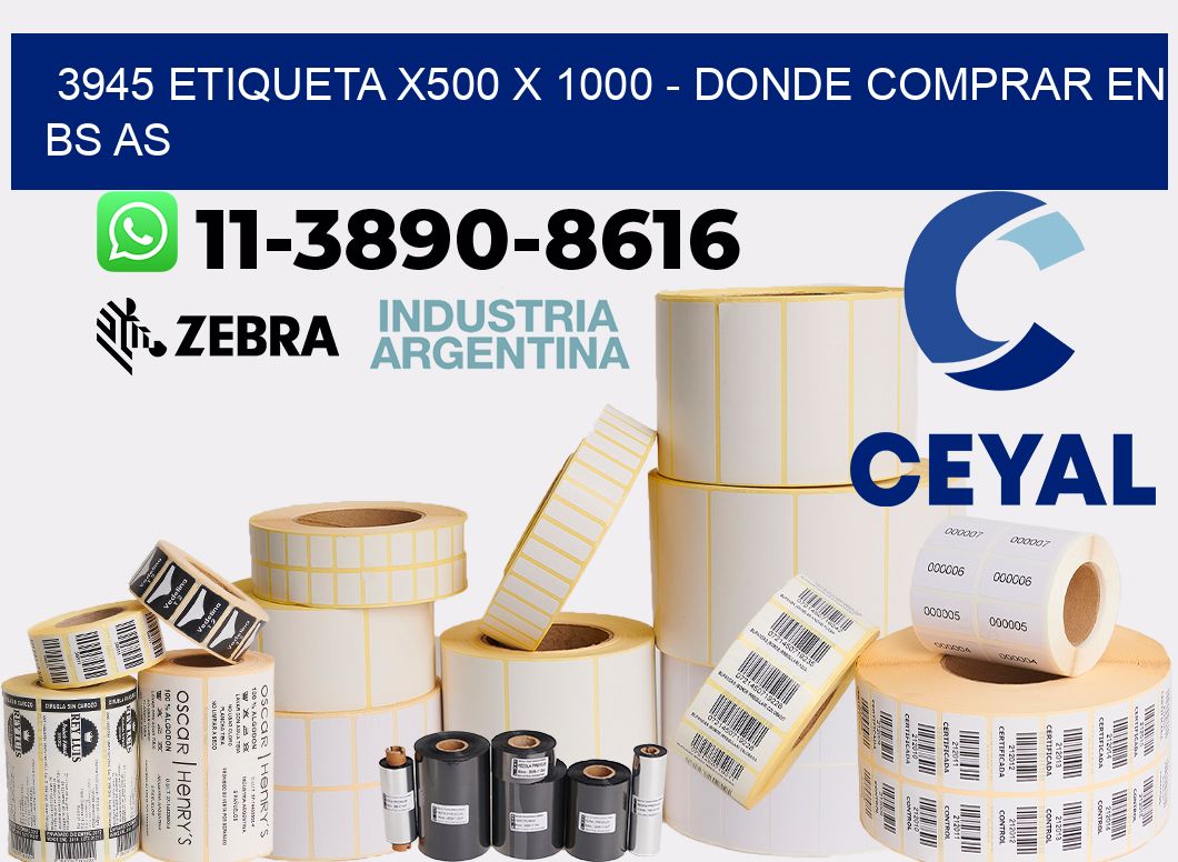 3945 etiqueta x500 x 1000 - Donde Comprar en bs as
