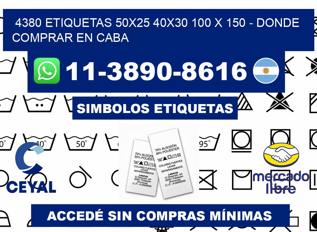 4380 etiquetas 50x25 40x30 100 x 150 - Donde Comprar en Caba