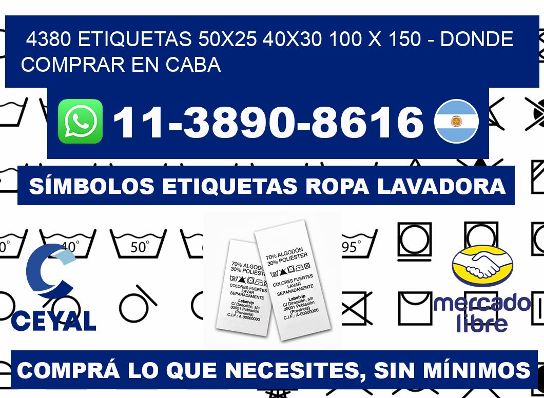 4380 etiquetas 50x25 40x30 100 x 150 - Donde Comprar en Caba
